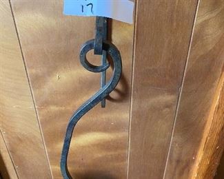 Set of 2 forged wall hooks
