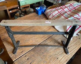 Butcher shop paper holder marked “EOB”
