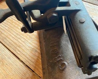 Crown collar and cuff iron Pat’d Nov. 2, 1875 working 
