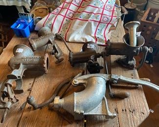 Choice of 5 meat grinders - Universal no 333, Keen Kuter K112, O.V.B. No 85, 5 lb sausage stuffer or Enterprise no 20

