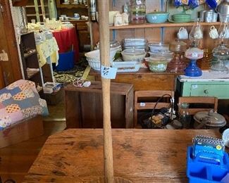 Butter churn insert wood
