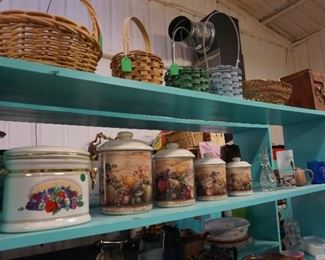 baskets, canisters