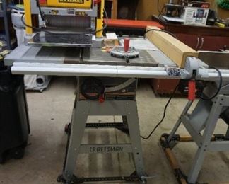 table saw and planer