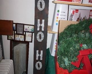 HO HO HO sign, Christmas decor