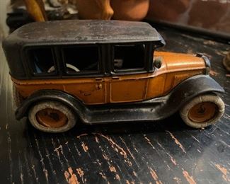 Arcade Yellow Cab 8” long Freeport Illinois 8 1/4 inches wide