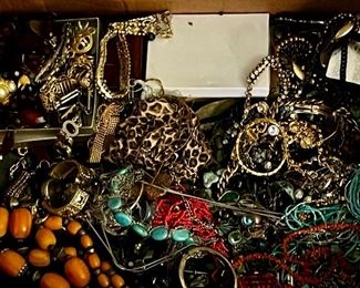 This is only a fraction of the jewelry we have to offer. There are 7 more jewelry armoires to unload!!