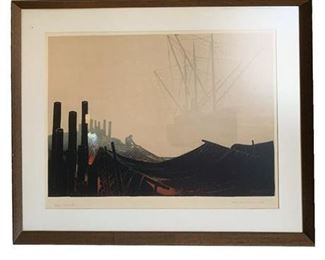 Lot 001-076
Elton Bennett Pencil Signed "The Morning Fog" Original Silkscreen