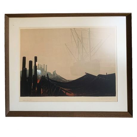 Lot 001-076
Elton Bennett Pencil Signed "The Morning Fog" Original Silkscreen