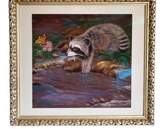 Lot 003-058
Sturtevant Print of a Raccoon 1986