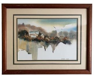 Lot 022
Barbara Krupp Signed Watercolor