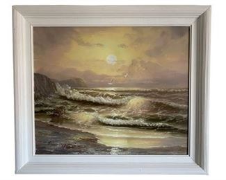 Lot 029
H. Manson Signed Oil Painting of Sunset