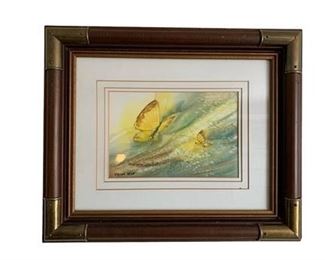 Lot 035
Barbara Krupp Signed Watercolor Painting of Butterflies