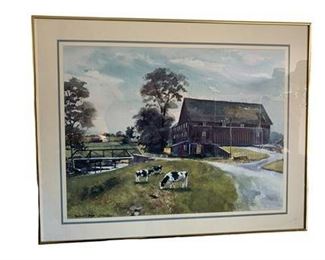 Lot 042
Framed Print of a Farm by Ranulph Bye