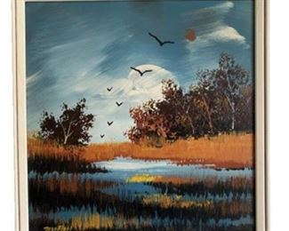 Lot 050
Mid Century Matson Signed Oil Painting