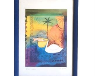 Lot 064
The Pelican by J. Cairn-Barbados Lithograph, Signed