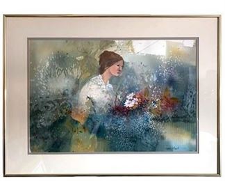 Lot 125
Carol Gilbert Print of a Girl