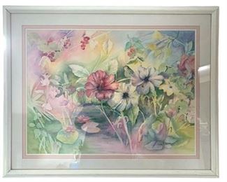 Lot 128
Floral Watercolor signed Lillian Goff