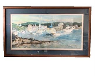 Lot 129
Randall Higdon AWS,"Harbor Serenity" Signed & Numbered Lithograph