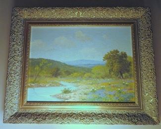 Stunning Original Painting by Renowned San Antonio Artist Porfirio Salinas