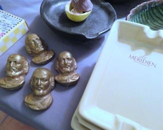 Jake headed up the Shakespeare Festival in San Antonio, so its only fitting he'd have Shakespeare's head in brass!