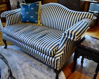 Striped settee