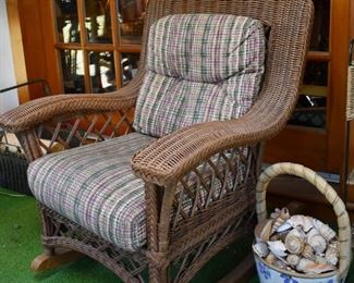Wicker rocker