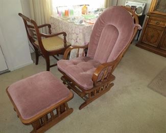 REGENCY Rocker/glider, and Ottoman
