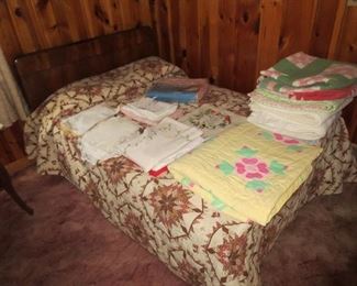 Quilts, linens