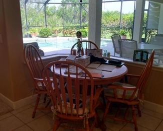 Dinette with Windsor style chairs
