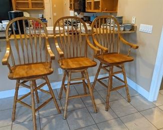 Windsor style bar stools
