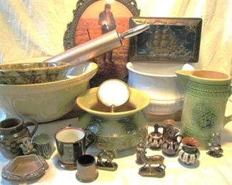 Morton Stoneware and cockery as well as miniature mocha ware