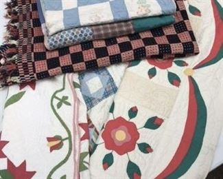 More quilts and coverlet