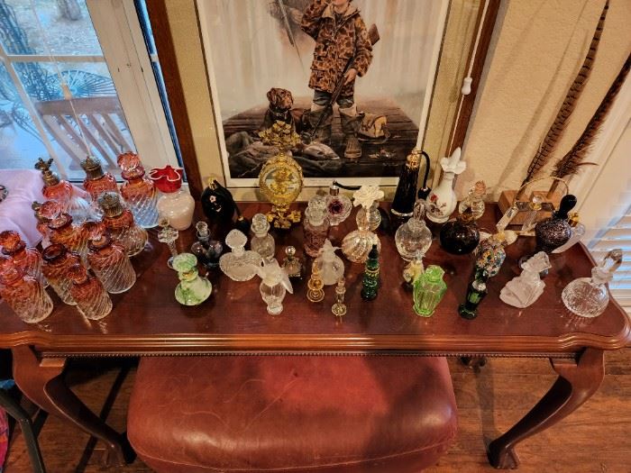 Collection of vintage perfume bottle