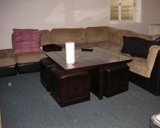 basement sofa
