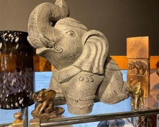 Large 24” Happy Elephant Statue