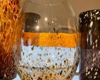 Beautiful Speckled Egg Shaped Vase