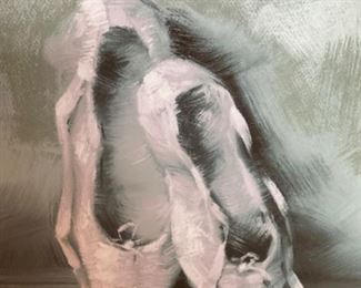 Ballet Shoes Silk Screen Canvas