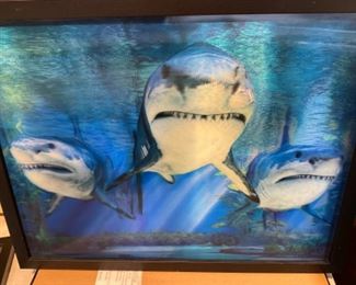 3 Sharks Hologram (3 Available)