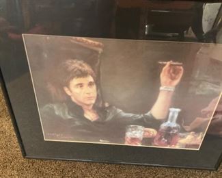 Haiyan Art Print Of Al Pacino In Scarface