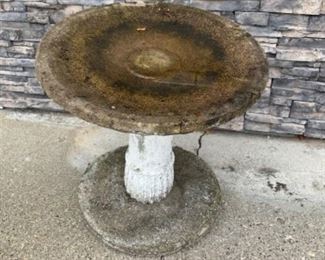 Cement Bird Bath