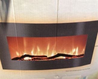 Wall Mount Remote Control Electric Fireplace