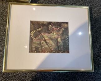 Tom Kat By Paul Klee Framed Artwork