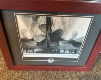 Rms Titanic Propellers 1994 Expedition Framed Artwork