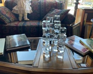 Crystal Cubed Candle Holders