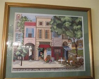 Beautiful Framed Needlepoint 