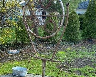 Metal salvage sculpture