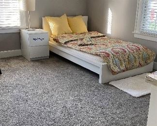 Twin bed and night stand