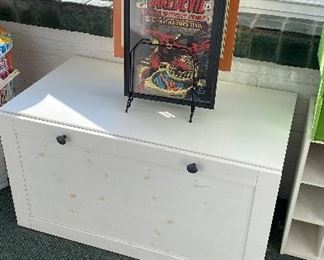 White storage cabinet