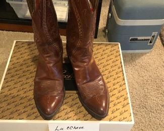 SOLD!!!!Lucchese men’s leather boots! 