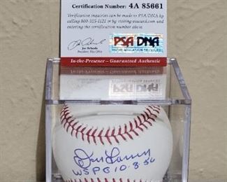 Don Larsen Autographed Baseball 
